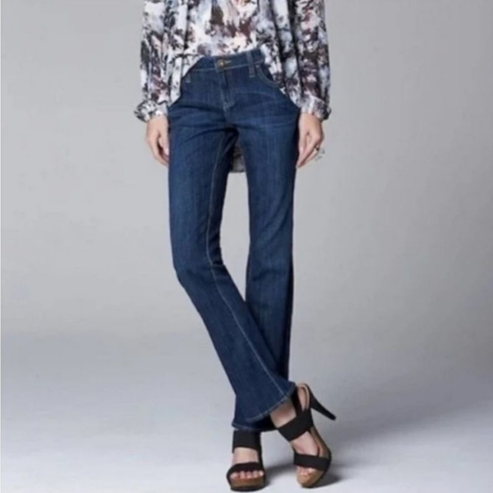 💛Simply Vera Wang Blue Midrise Bootcut Jeans Size 8/29